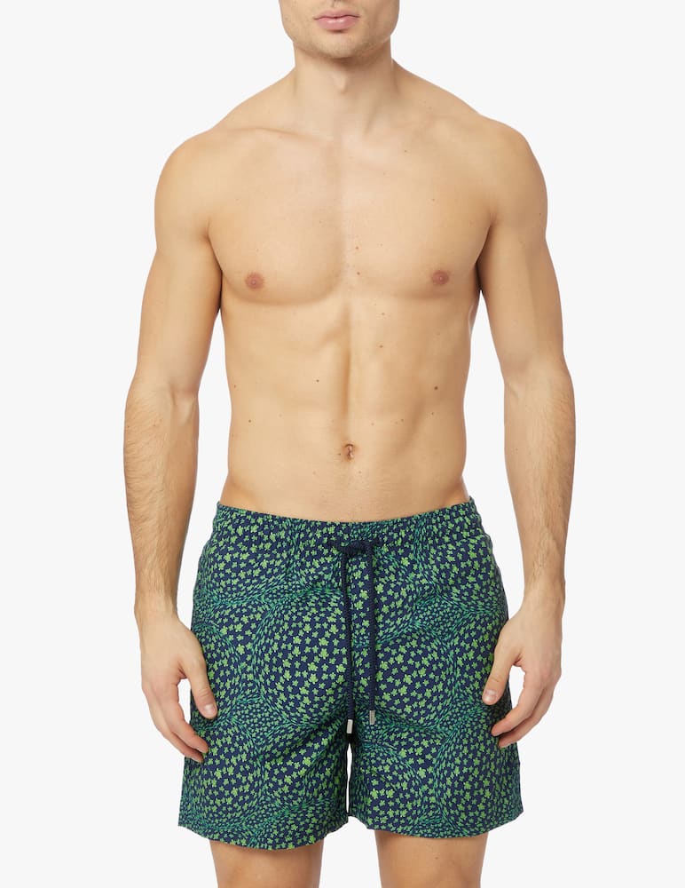 rinascente Vilebrequin Print mana swim short - blue