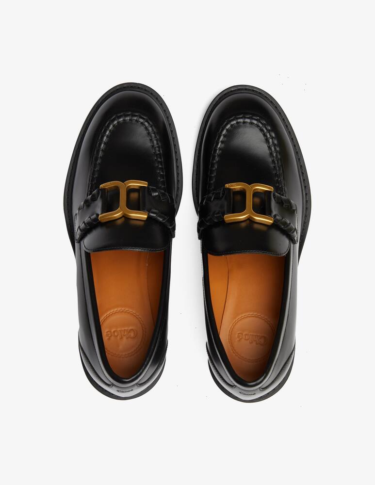 rinascente Chloé Marcie leather blockheel loafer