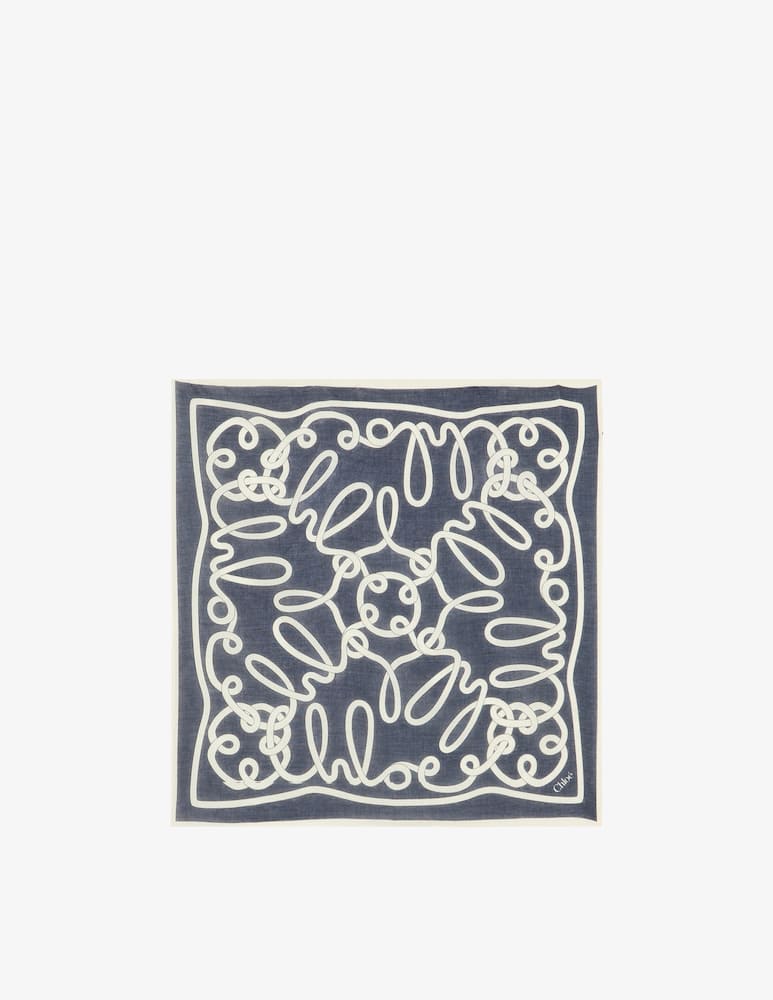 rinascente Chloé Cotton and silk Iconic print foulard