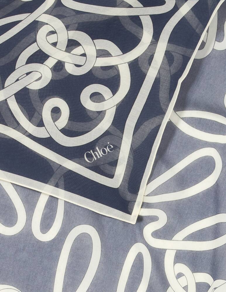 rinascente Chloé Cotton and silk Iconic print foulard