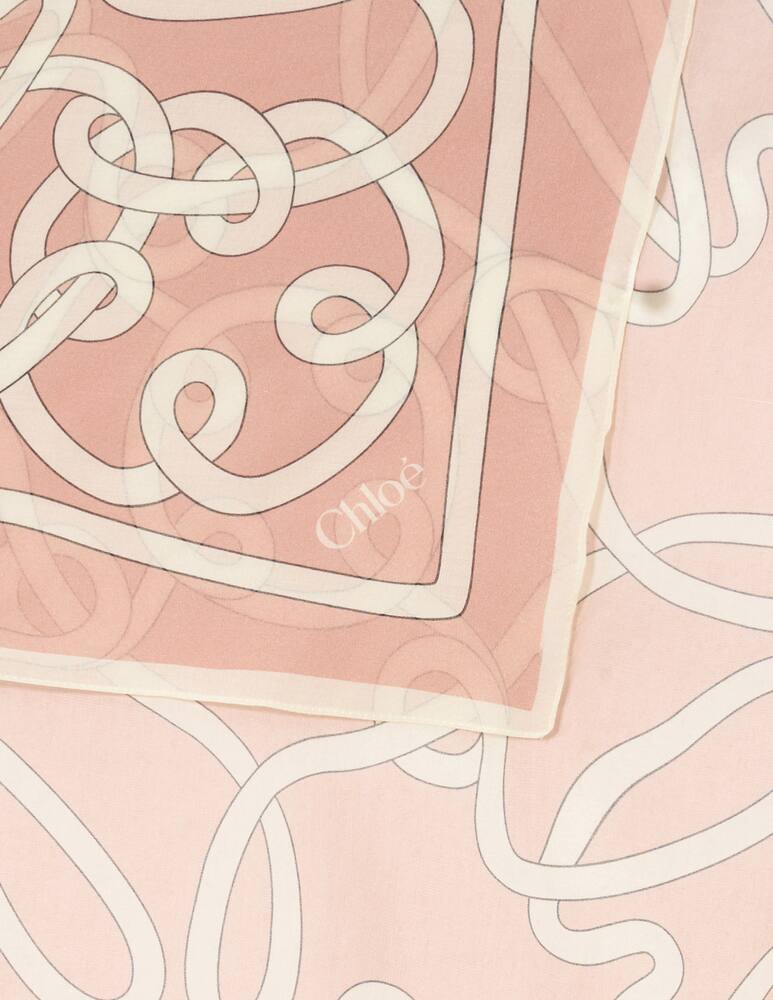 rinascente Chloé Cotton and silk Iconic print foulard
