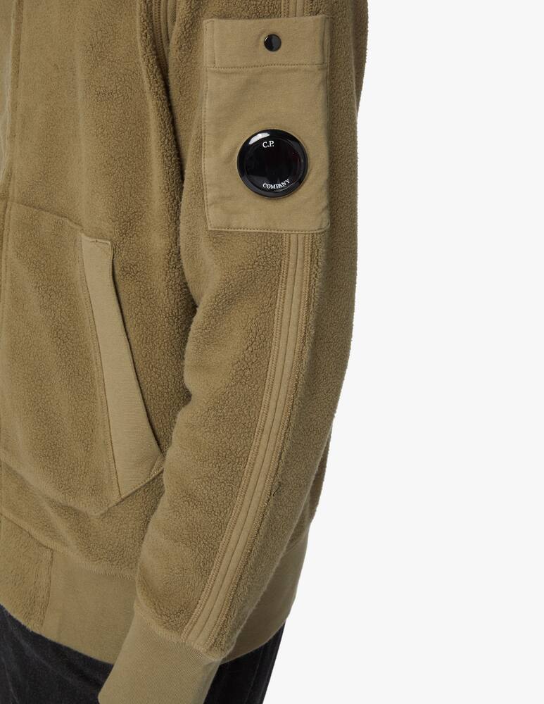 rinascente Cp Company Orsetto hooded open zip sweatshirt