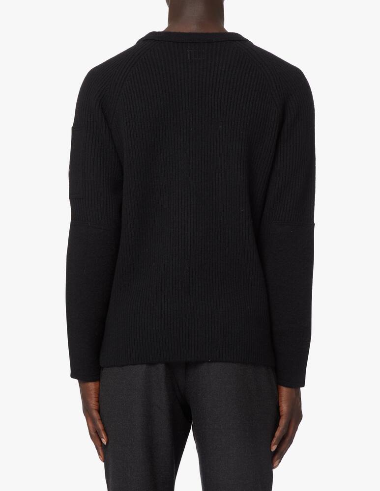 rinascente Cp Company Ribbed roundneck jumper with details