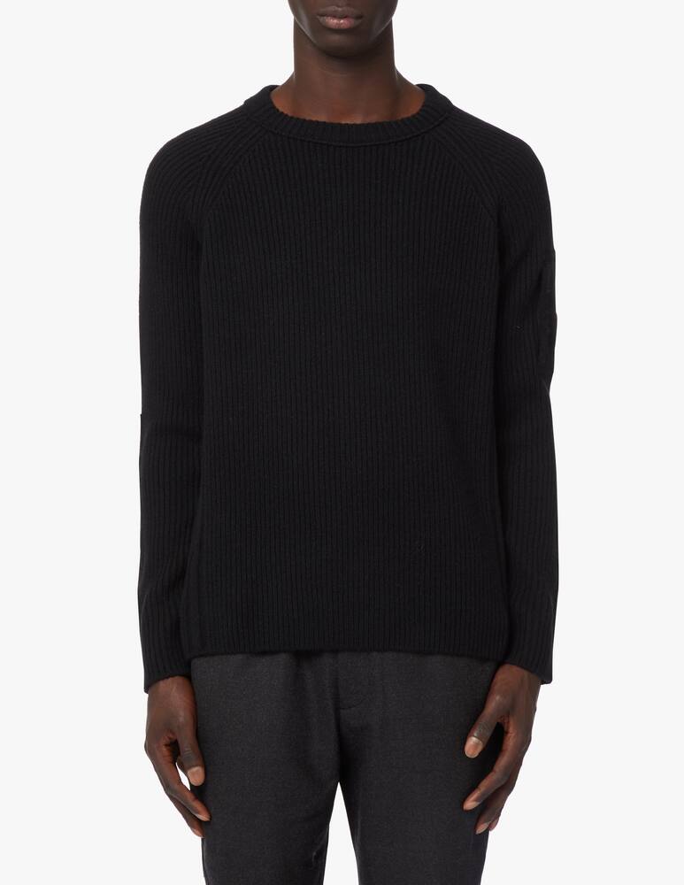 rinascente Cp Company Ribbed roundneck jumper with details