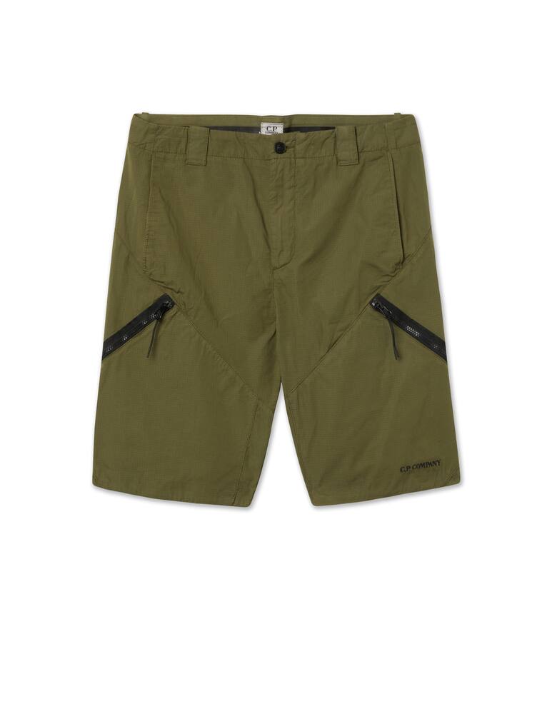 rinascente Cp Company Zip ripstop short - green