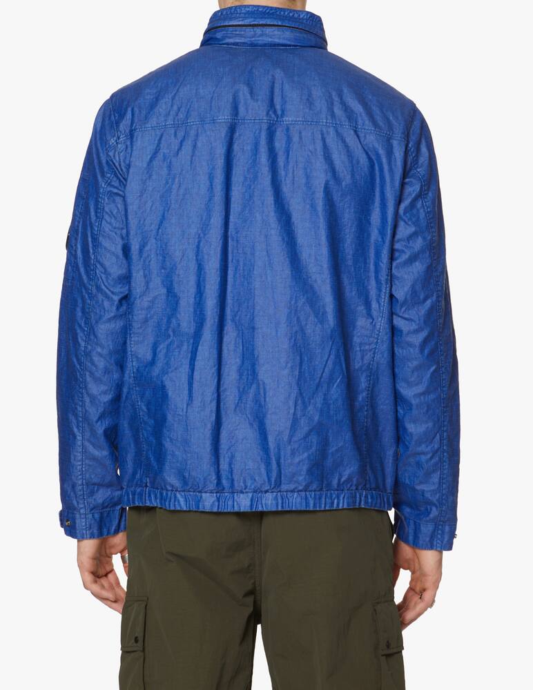 rinascente Cp Company Rubberized linen field jacket - blue