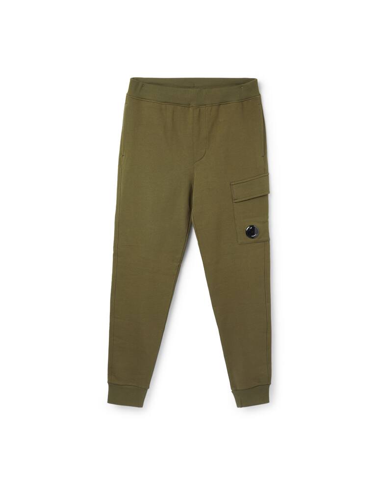 rinascente Cp Company Diagonal fleece cargo sweatpants - olive