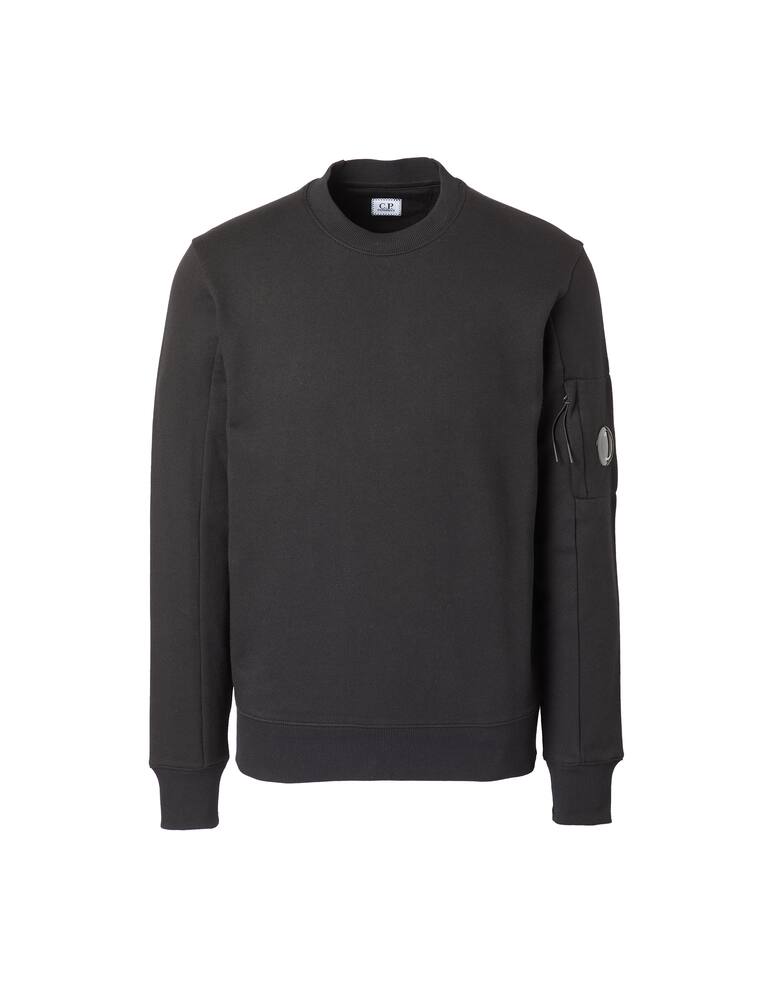 rinascente Cp Company Maglia felpata girocollo diagonal logo retro - nero