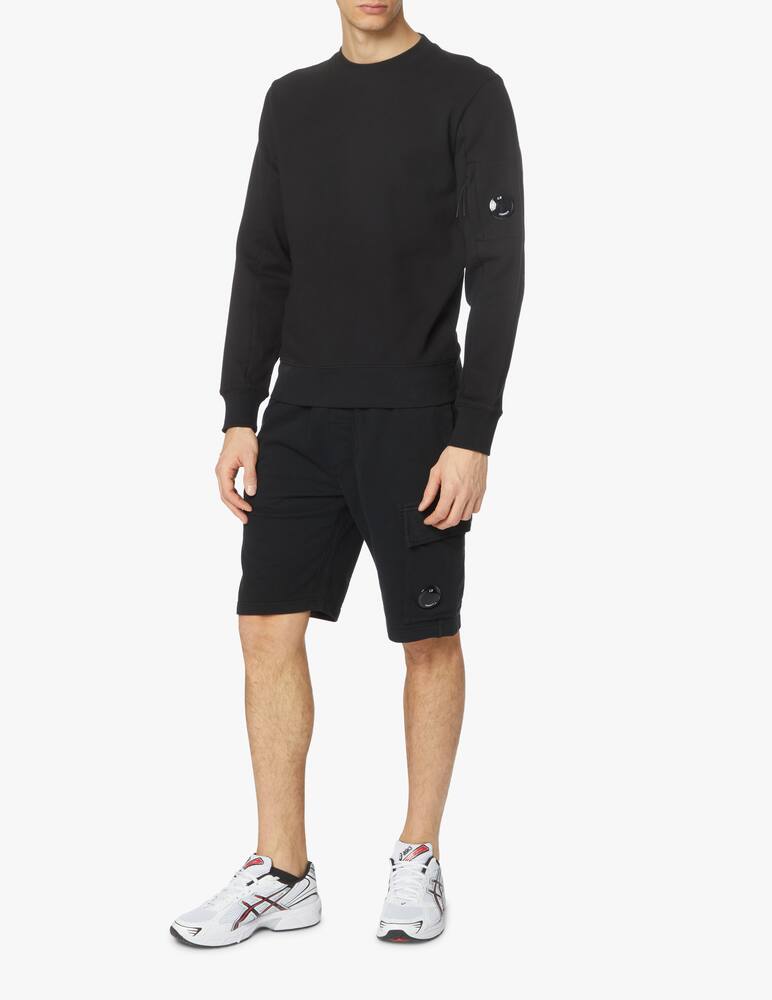 rinascente Cp Company Maglia felpata girocollo diagonal logo retro - nero