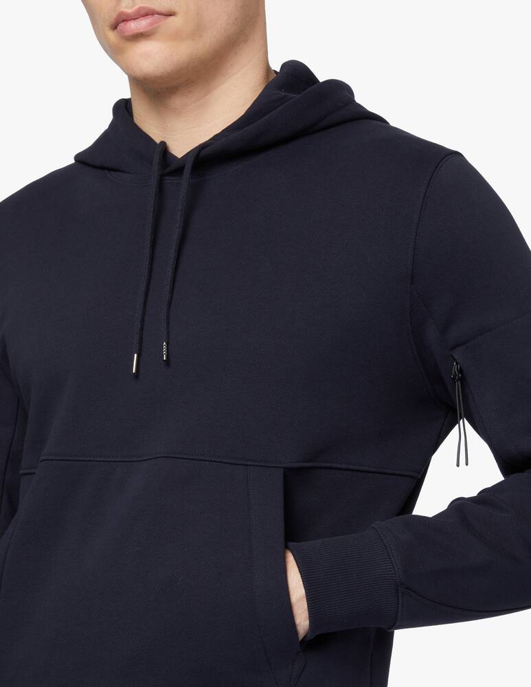 rinascente Cp Company Diagonal fleece hoodie logo - blue