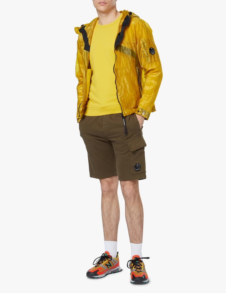 rinascente Cp Company Kan d la mille goggle hooded jacket - yellow