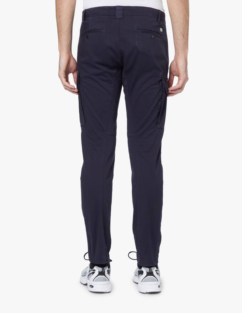 rinascente Cp Company Pantaloni stretch satinati cargo lente - blu