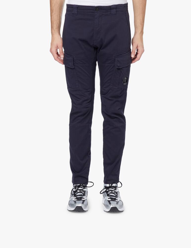 rinascente Cp Company Pantaloni stretch satinati cargo lente - blu