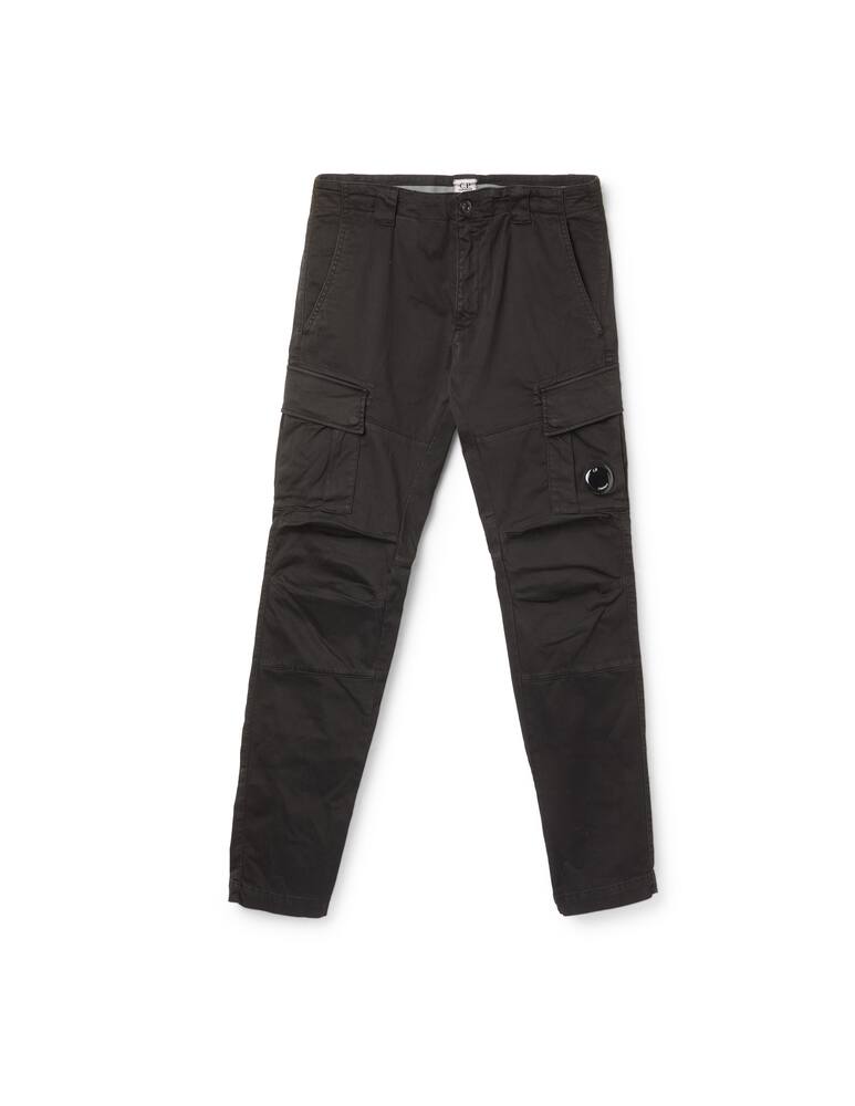 rinascente Cp Company Stretch sateen cargo pants lens - black
