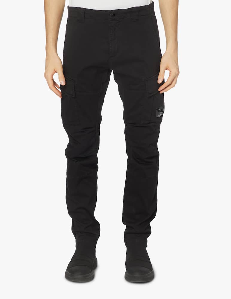 rinascente Cp Company Stretch sateen cargo pants lens - black
