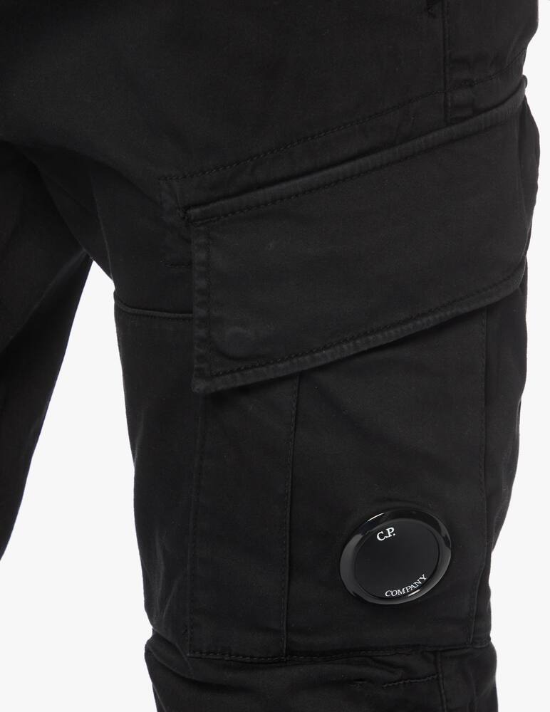 rinascente Cp Company Stretch sateen cargo pants lens - black