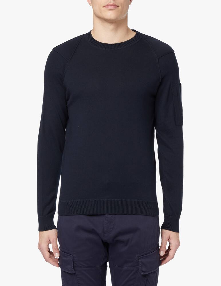 rinascente Cp Company Sea island mixed knit lens - blue