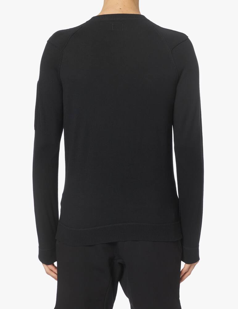 rinascente Cp Company Sea island mixed knit lens - black