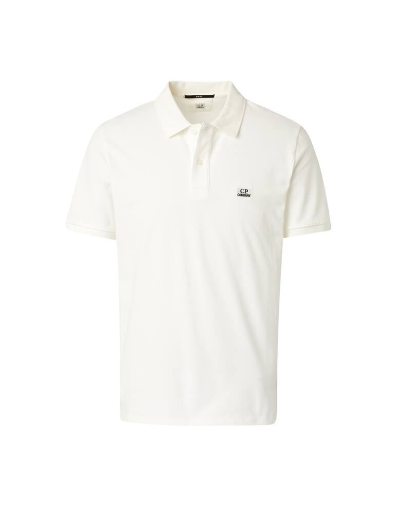 rinascente Cp Company Short sleeve piquet polo - white