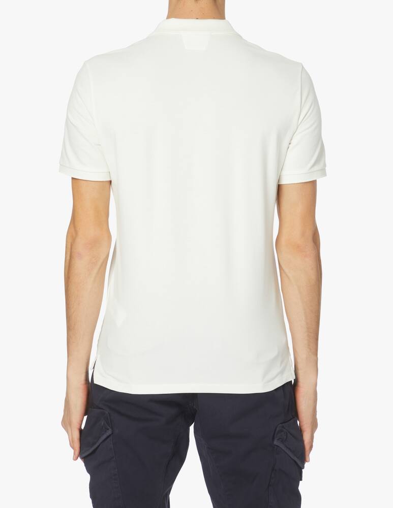 rinascente Cp Company Short sleeve piquet polo - white
