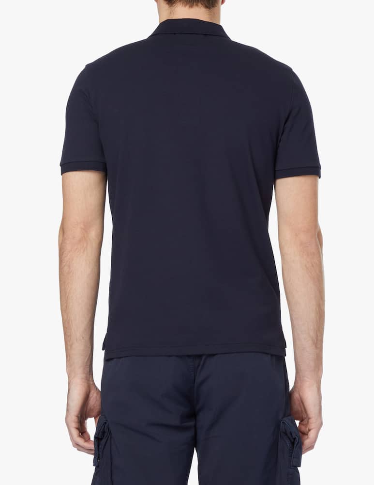 rinascente Cp Company Short sleeve piquet polo - blue