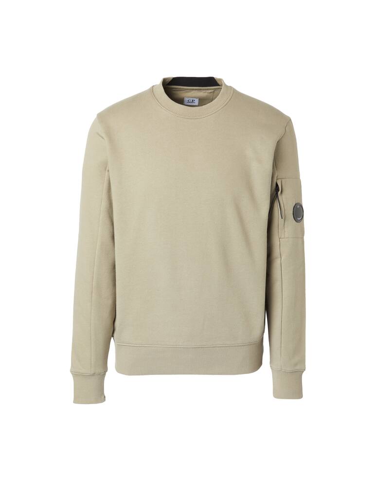 rinascente Cp Company Back logo diagonal fleece sweater - grey