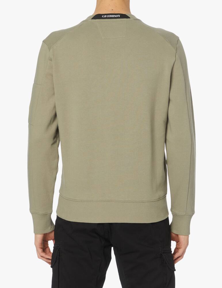 rinascente Cp Company Back logo diagonal fleece sweater - grey