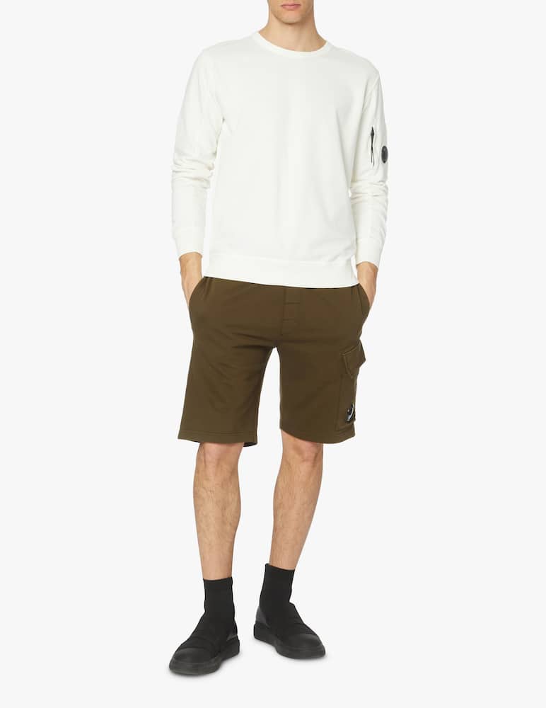 rinascente Cp Company Light fleece sweatshirt lens - white