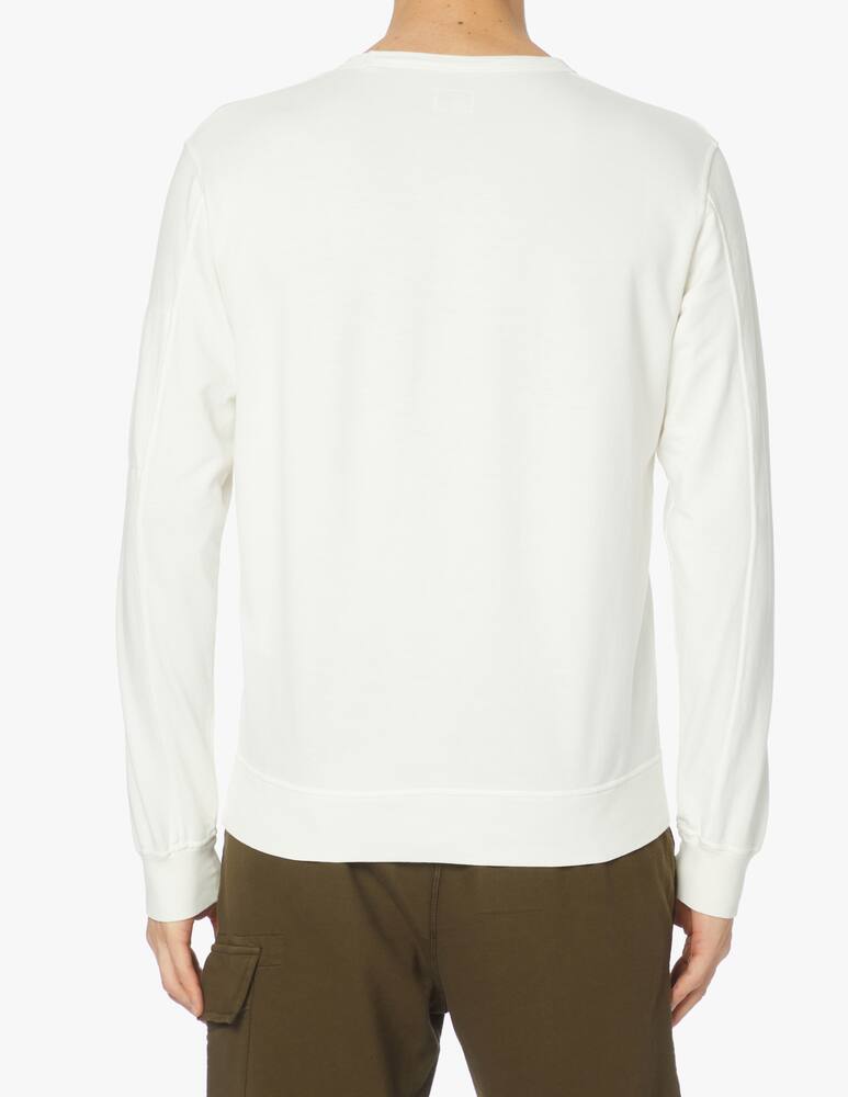 rinascente Cp Company Light fleece sweatshirt lens - white
