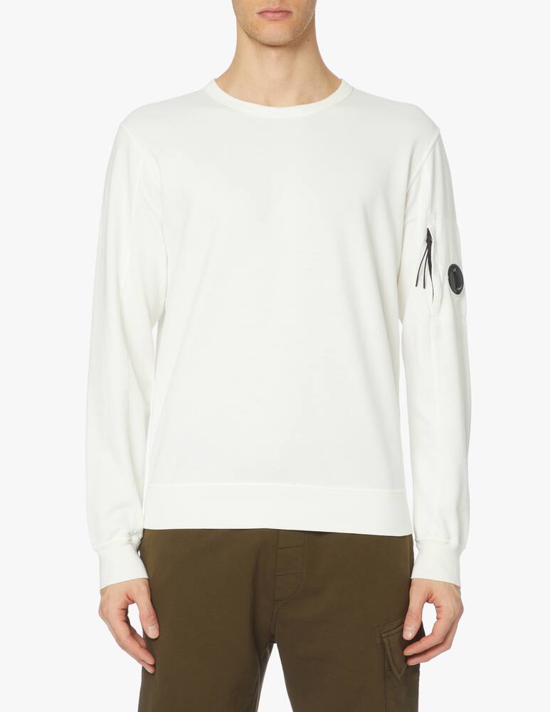 rinascente Cp Company Light fleece sweatshirt lens - white