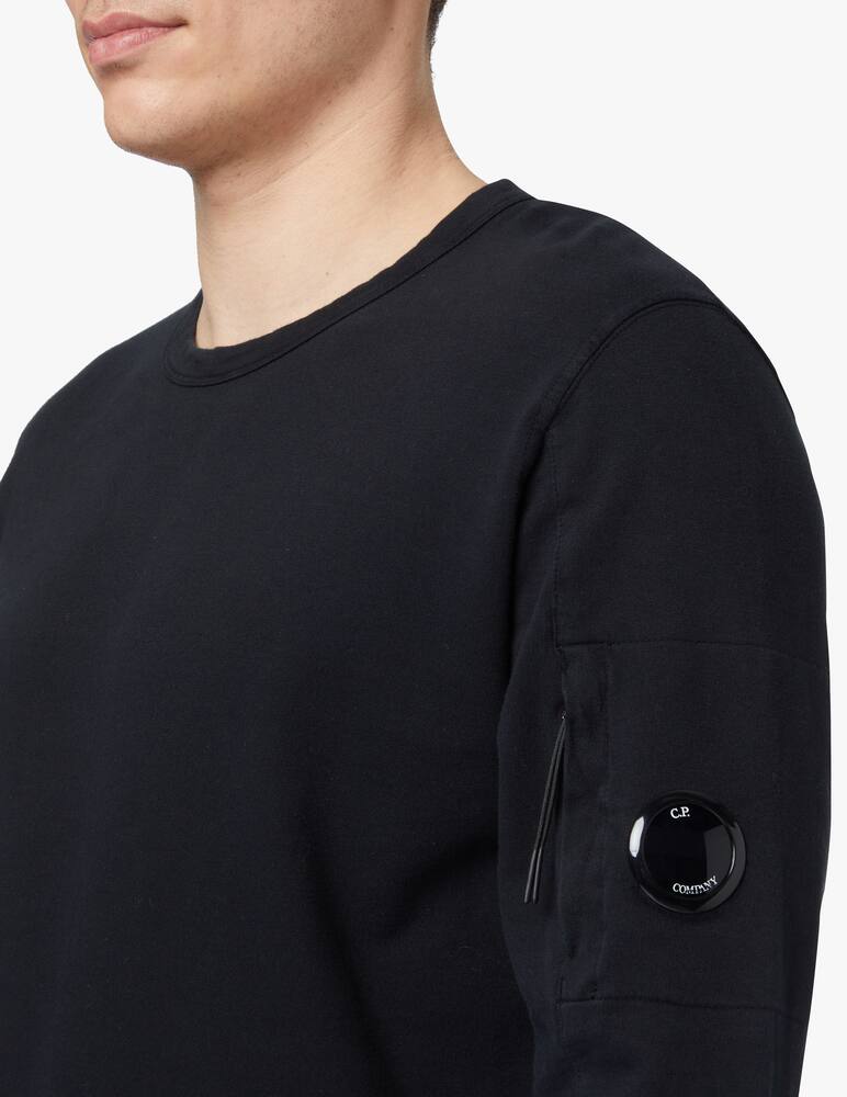 rinascente Cp Company Felpa girocollo leggera con lente - nero