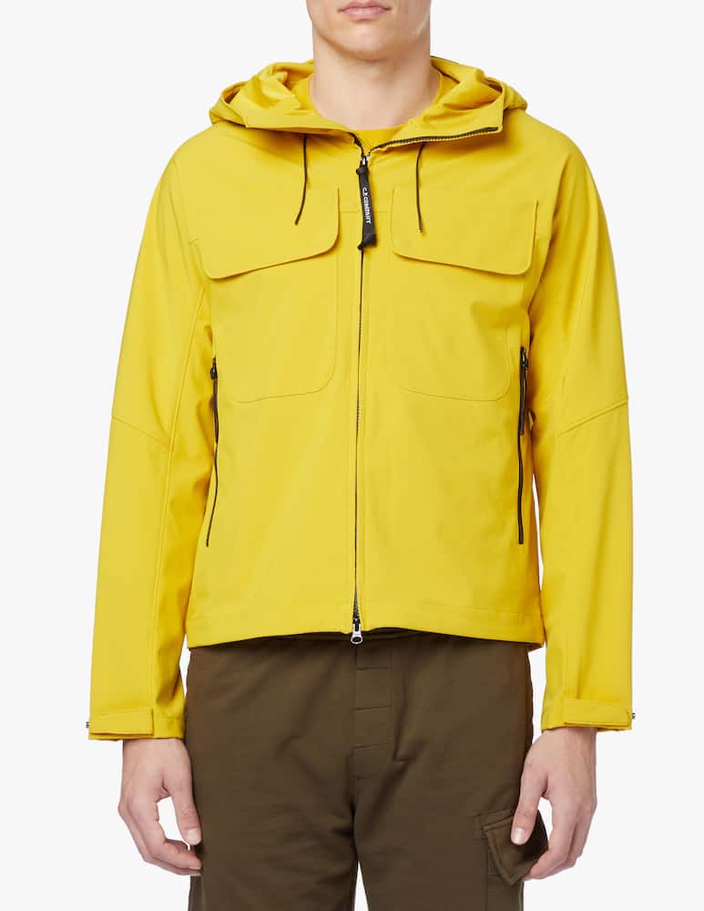 rinascente Cp Company Giacca con cappuccio cp shell-r utility goggle - giallo