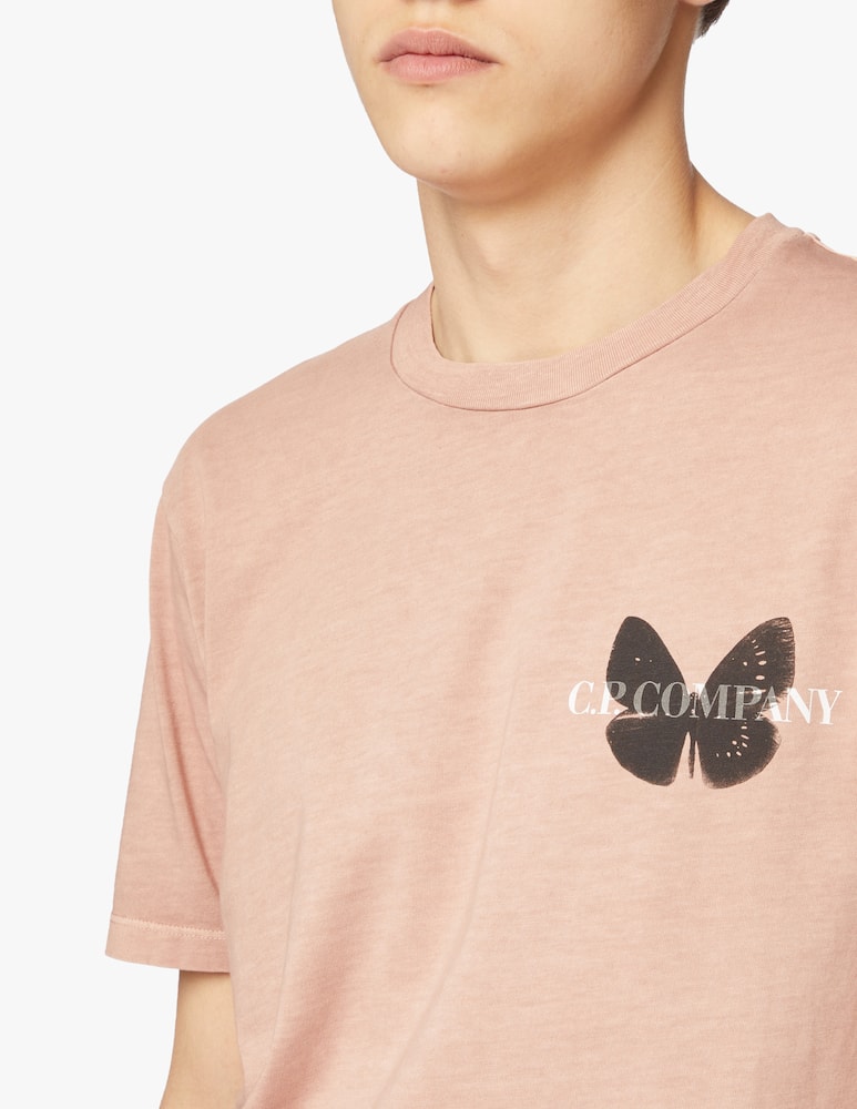 rinascente Cp Company Back butterflies t-shirt - pink