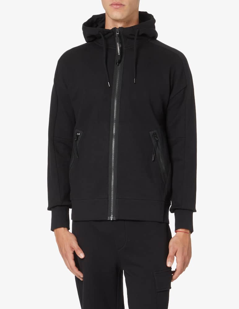 Cp Company Felpa gogol con zip - Nero - immagine 1 Cp Company Felpa gogol con zip - Nero - immagine 1