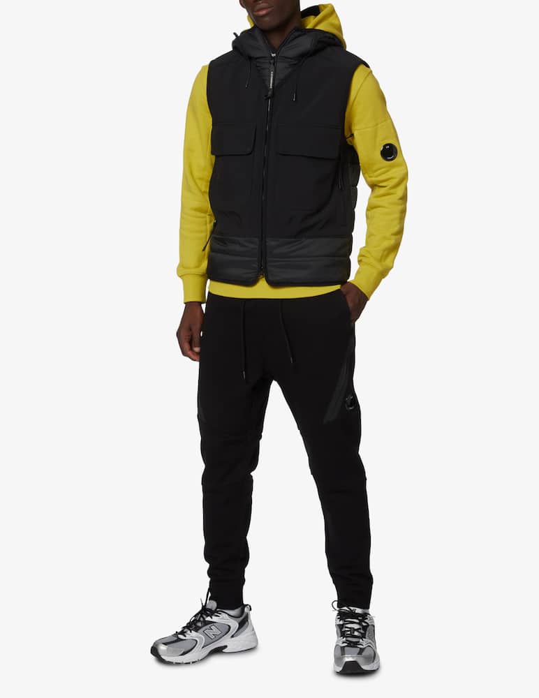rinascente Cp Company Chrome mixed vest - Black