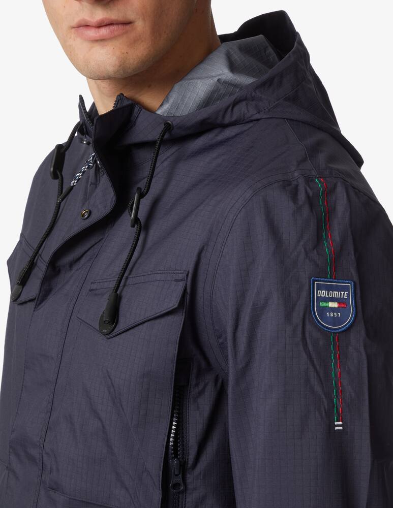 rinascente Dolomite Giacca con cappuccio field in nylon - blu