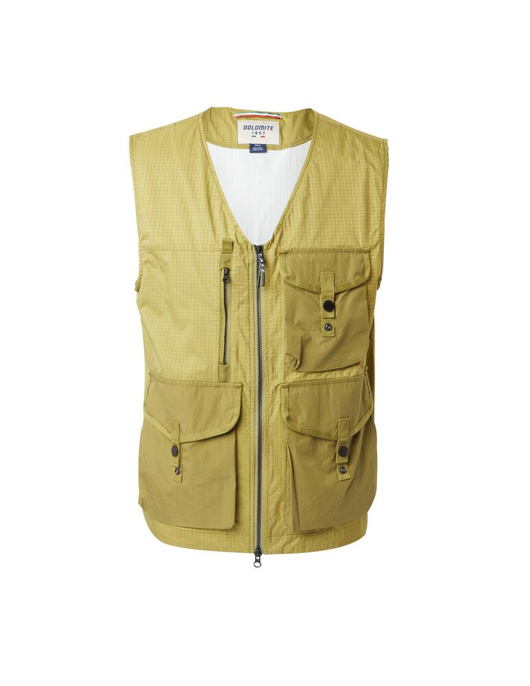 rinascente Dolomite Vest multi pocket nylon - green