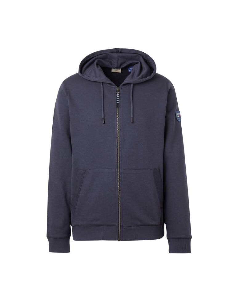 rinascente Dolomite Fzip basic hoodie - blue