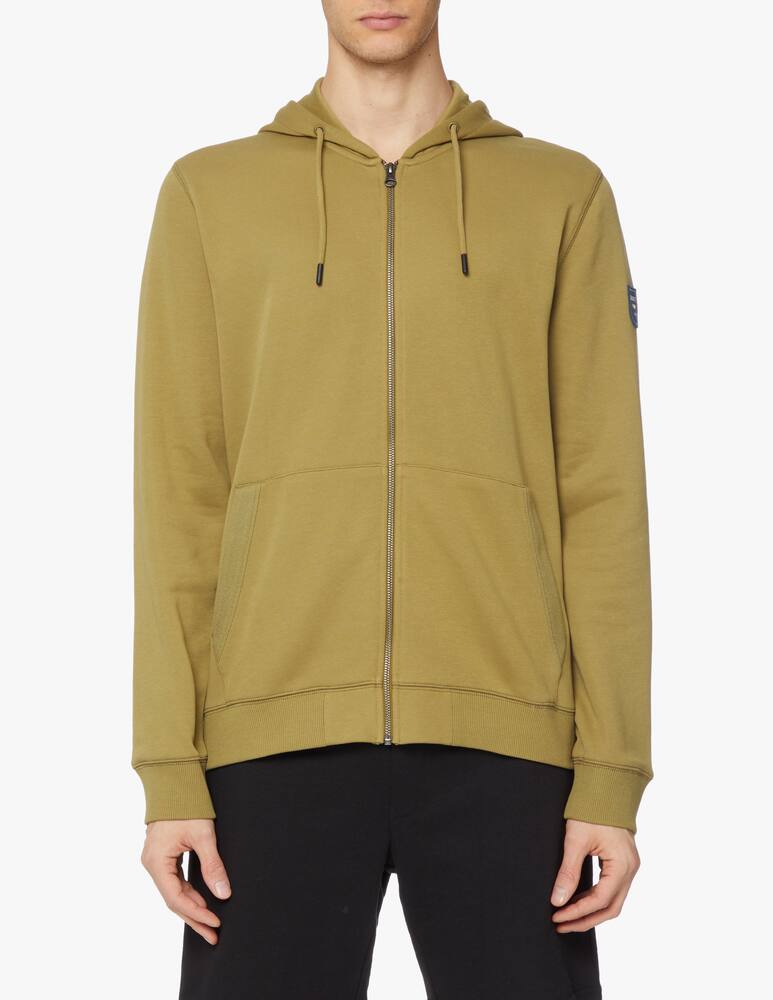 rinascente Dolomite Felpa con cappuccio fzip basic - verde