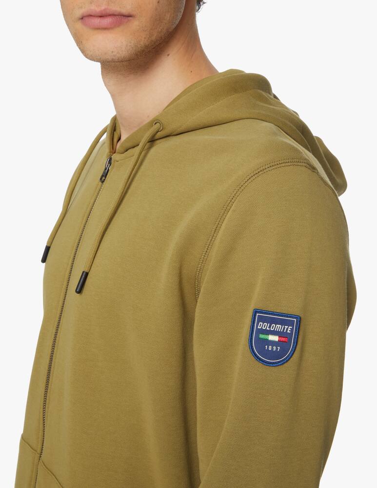 rinascente Dolomite Felpa con cappuccio fzip basic - verde