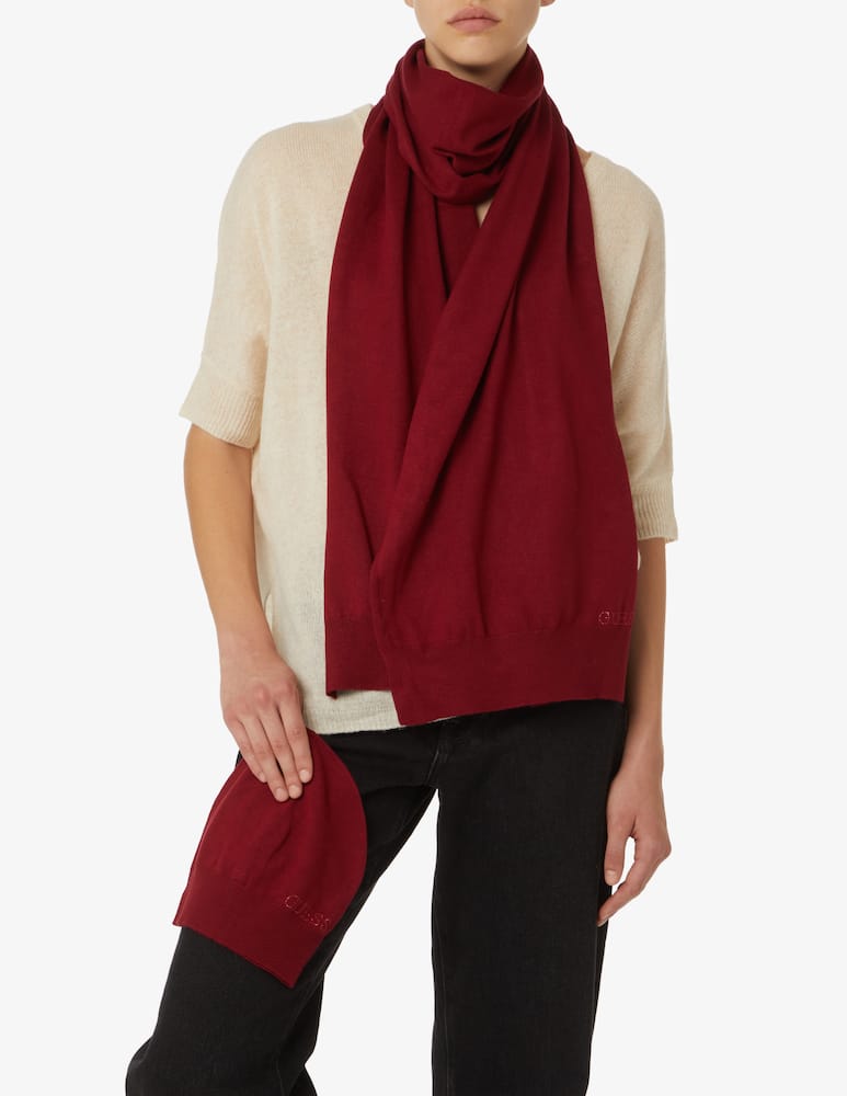 rinascente Guess Cappello e Sciarpa - Rosso