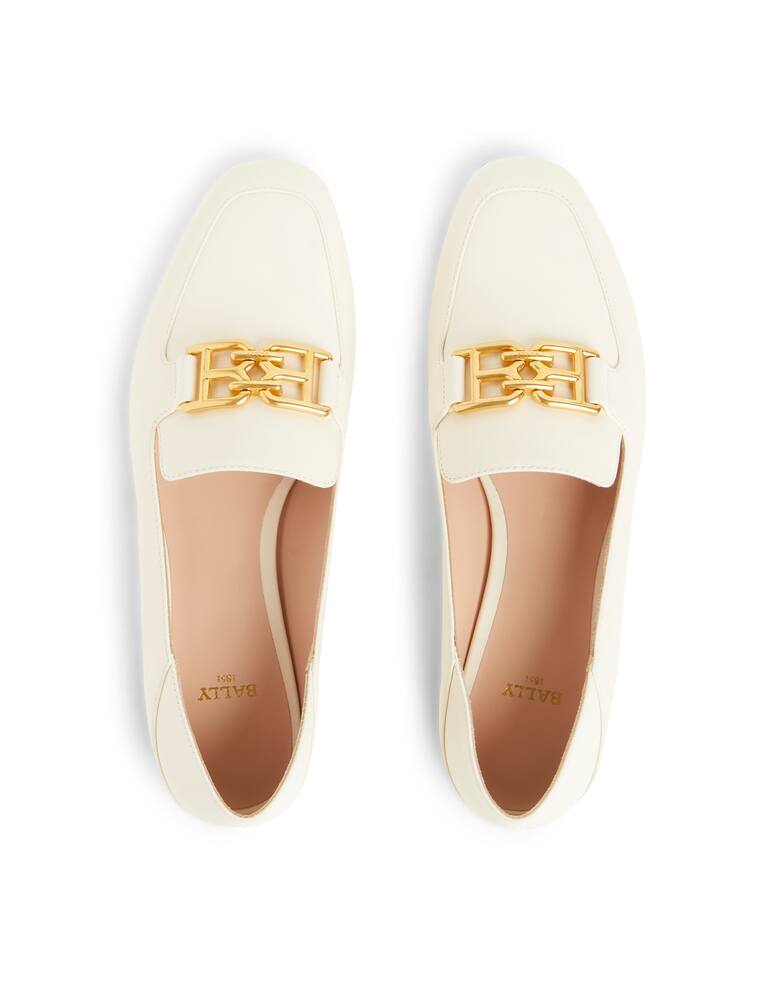 rinascente Bally Ellah loafers in plain leather - black