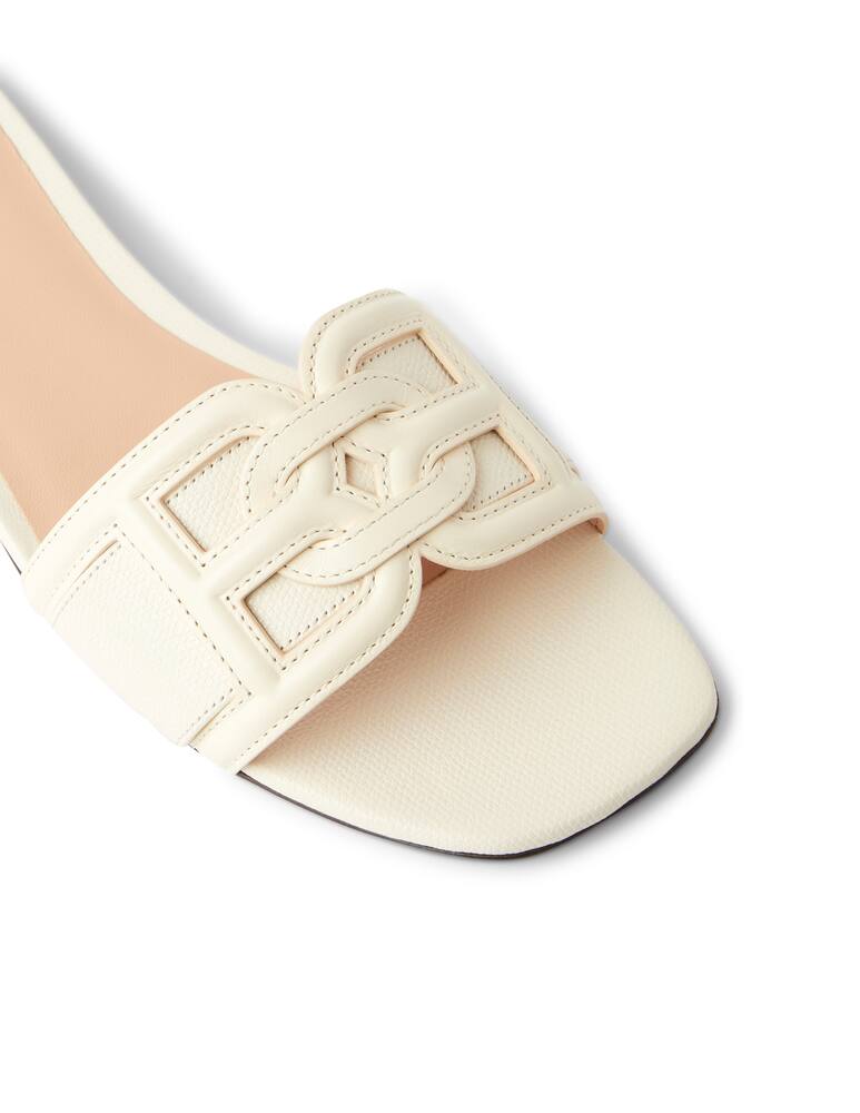 Bally Ciabattine in pelle martellata Peoni - bianco - immagine 5 Bally Ciabattine in pelle martellata Peoni - bianco - immagine 5