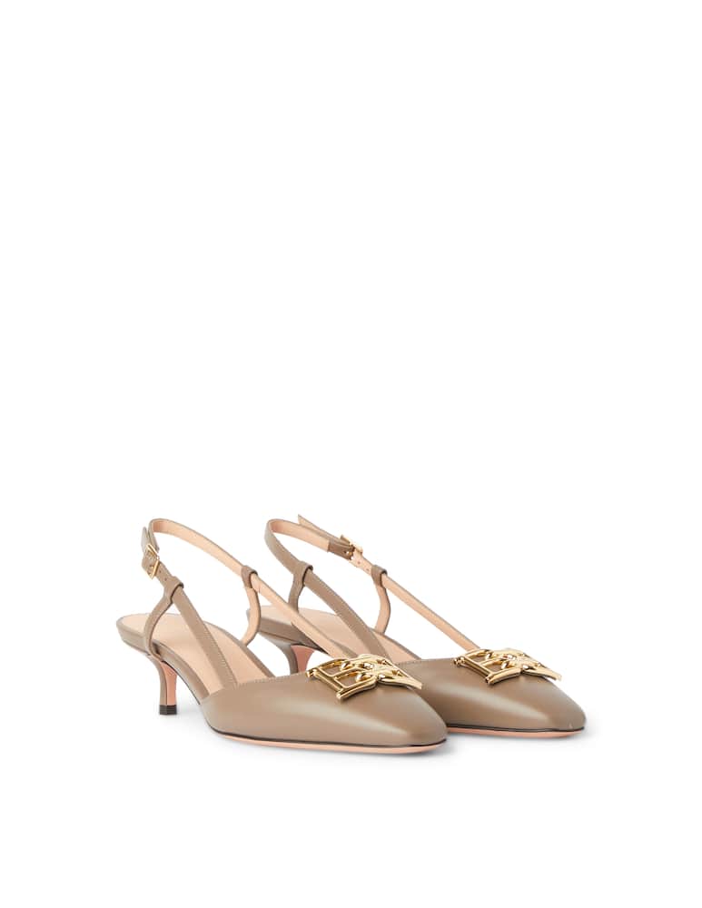 rinascente Bally Eva leather slingback - beige