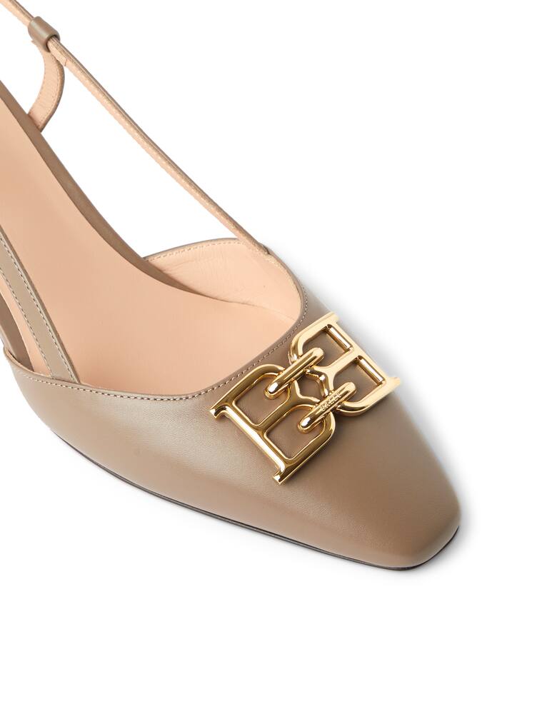 rinascente Bally Eva leather slingback - beige
