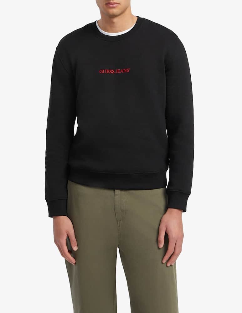 rinascente Guess Jeans Felpa slim logo Guess