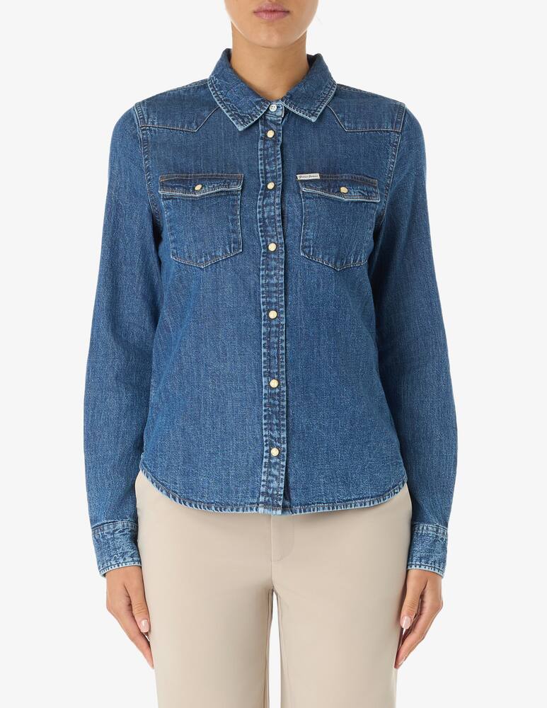 Guess Jeans Camicia in denim slim GJ - immagine 1 Guess Jeans Camicia in denim slim GJ - immagine 1