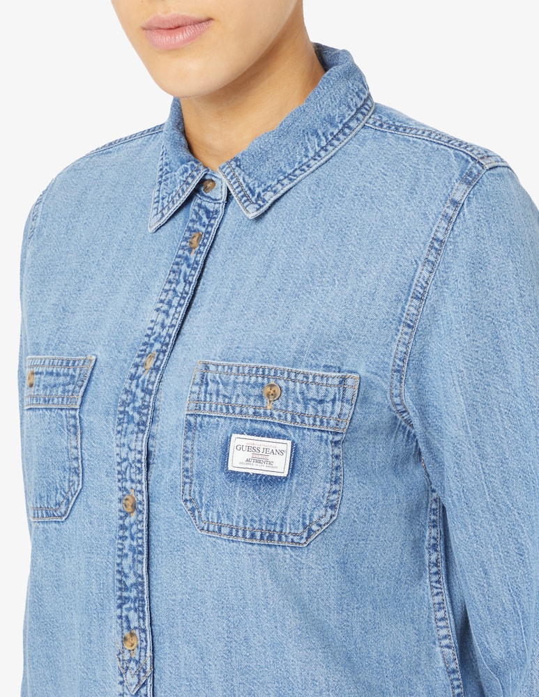 Guess Jeans Camicia in denim regolare GJ - immagine 4 Guess Jeans Camicia in denim regolare GJ - immagine 4
