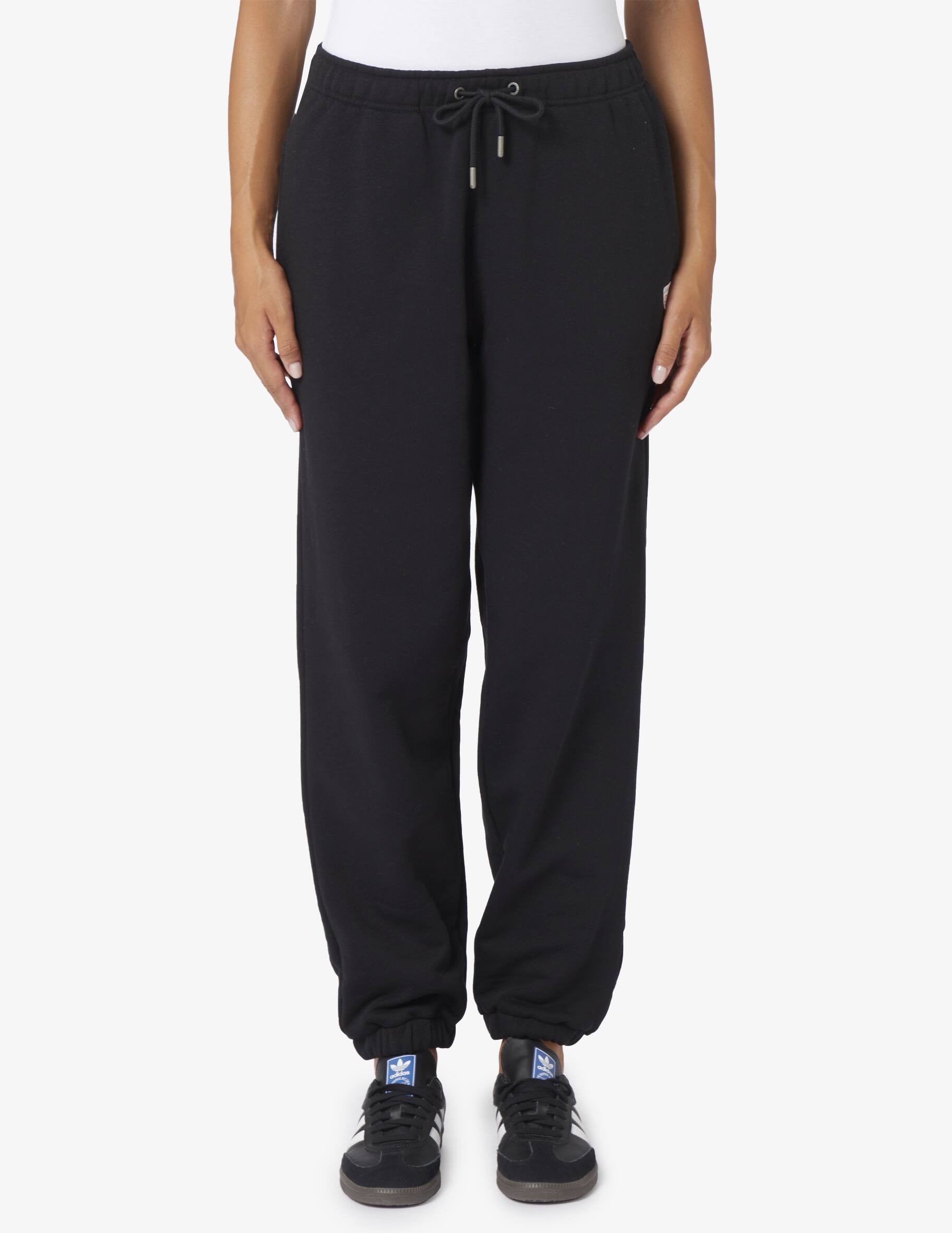 Guess Pantaloni Jogging Donna GJ Triangle Label, Lunghi In Cotone E Poliestere, Con Coulisse E Tasche - 2