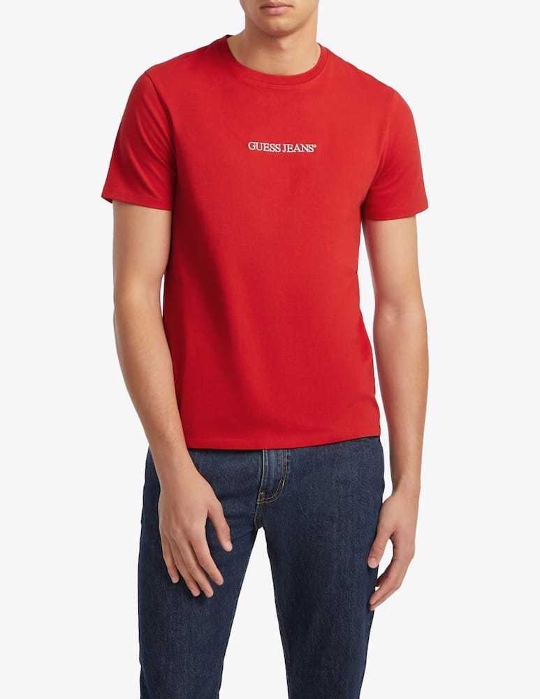 rinascente Guess Jeans Logo crewneck t-shirt